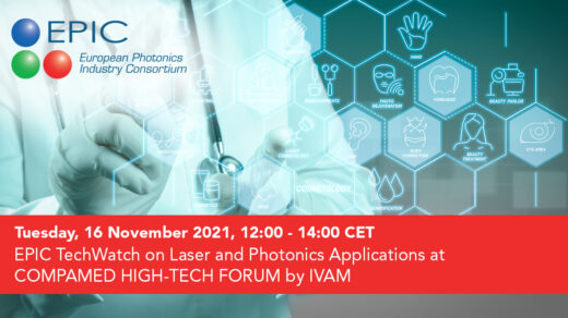 EPIC TechWatch on Laser and Photonics Applications at COMPAMED HIGH-TECH FORUM by IVAM, MEDICA