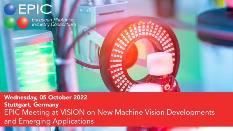 EPIC Meeting at VISION on New Machine Vision Developments and Emerging Applications