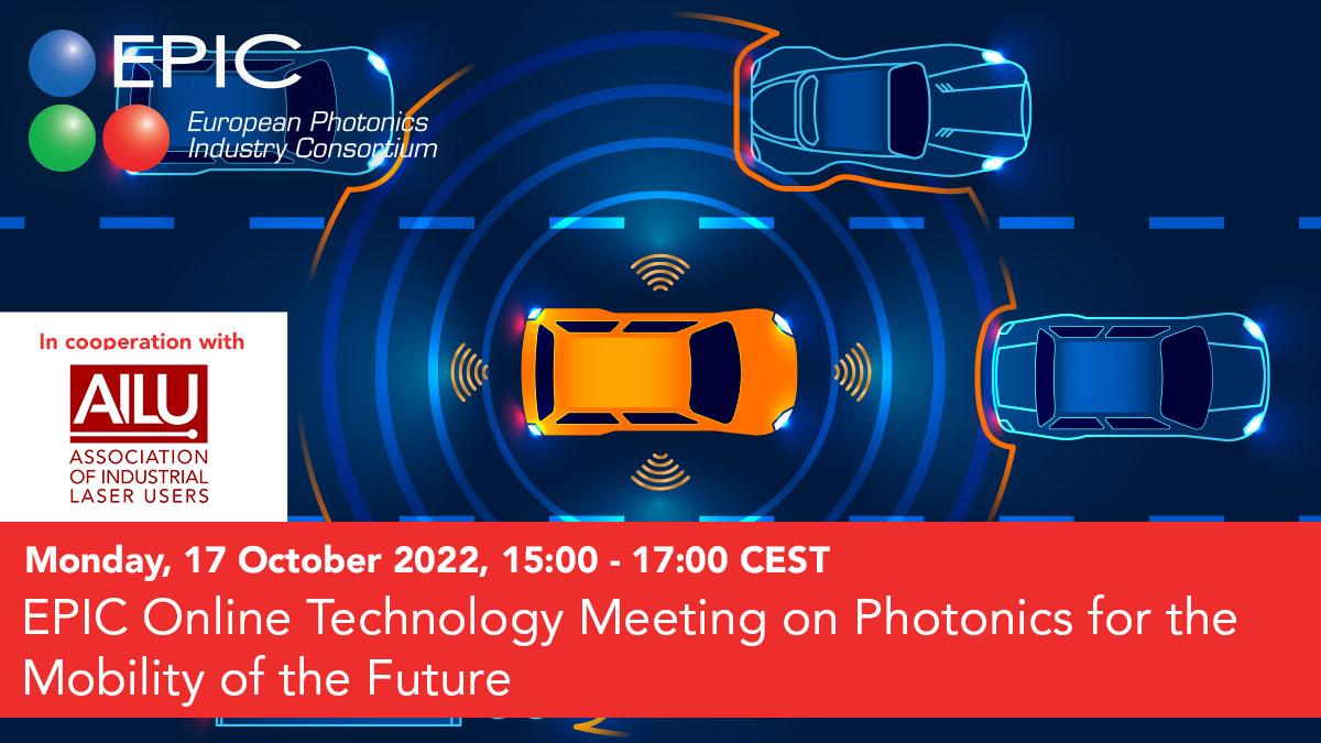 EPIC Online Technology Meeting on Photonics for Mobility of the Future