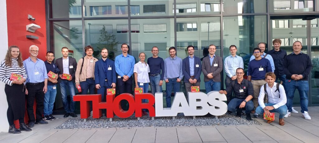 Company visit at Thor Labs. They are specialised in the building blocks for laser and fiber optic systems.