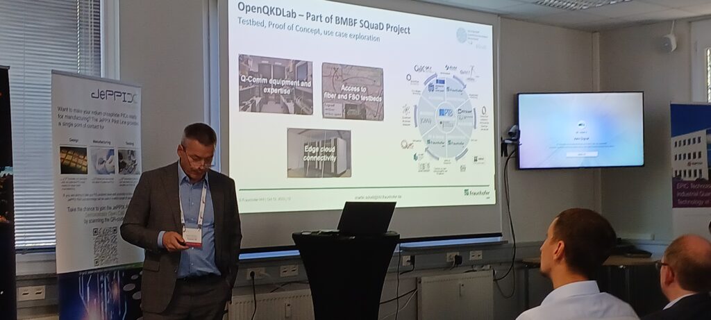 Fraunhofer HHI – Martin Schell at EPIC Industrial Quantum Photonics Technology Meeting held at TOPTICA.