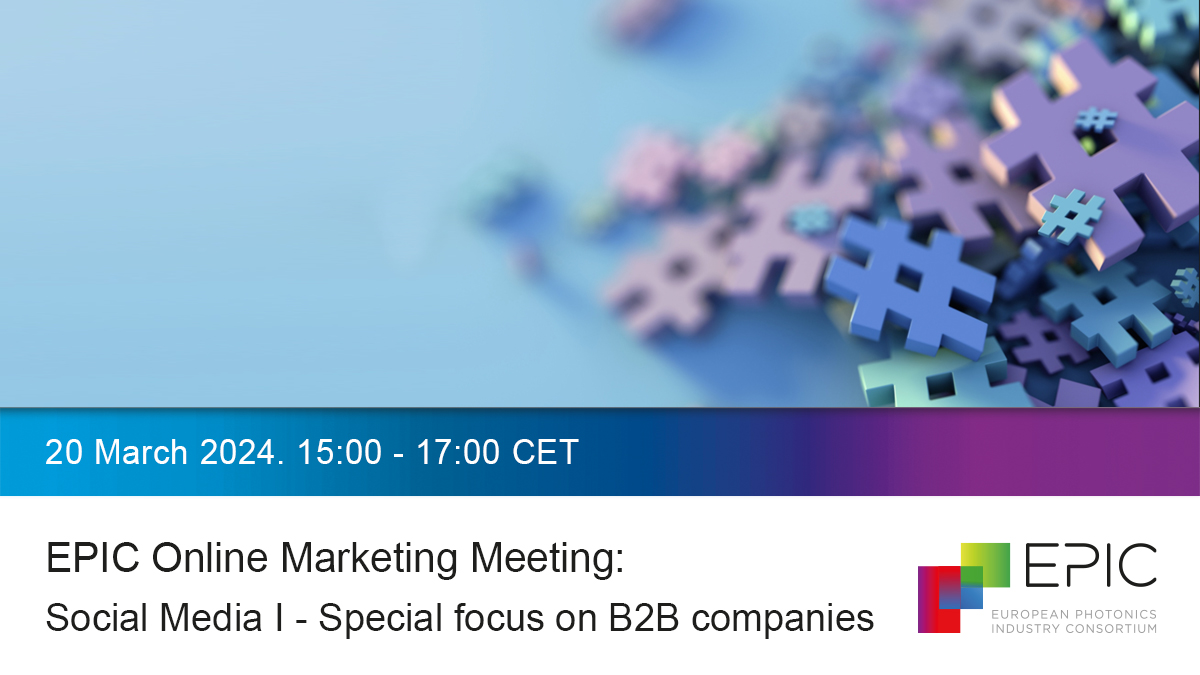 EPIC Marketing Meeting on Social Media I – Special focus on B2B companies