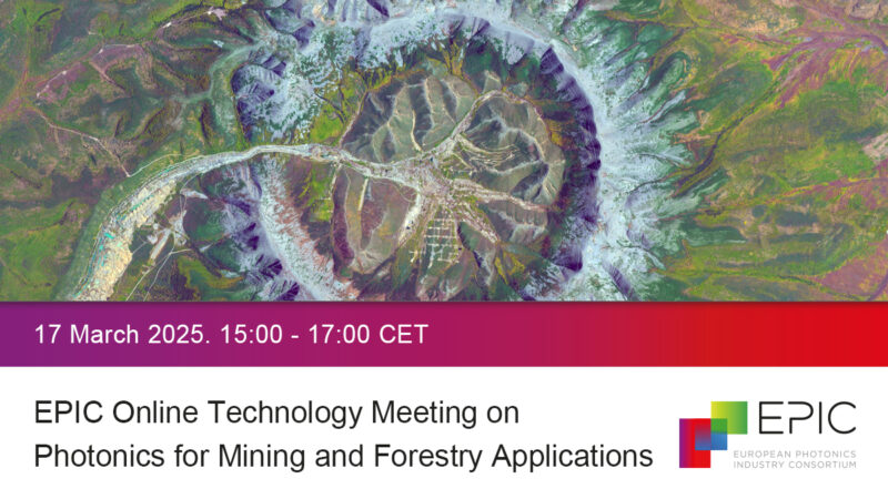 EPIC Online Technology Meeting on Photonics for Mining and Forestry Applications
