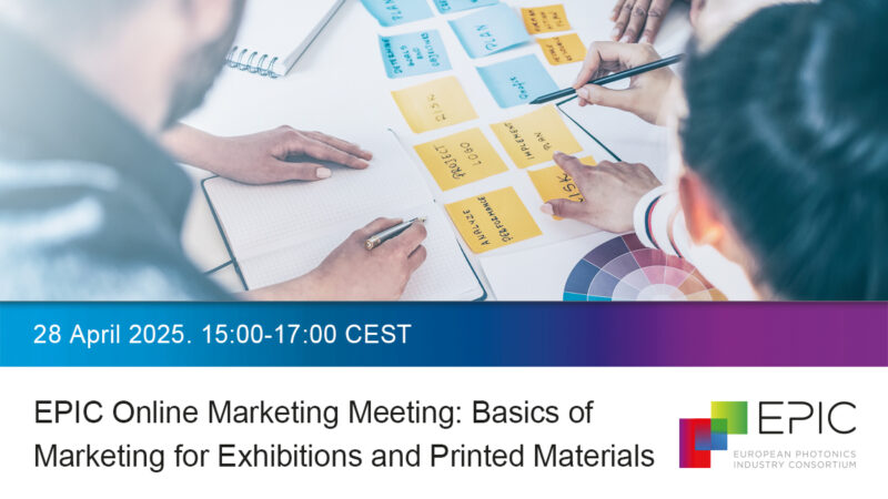 EPIC Online Marketing Meeting: Basics of Marketing for Exhibitions and Printed Materials