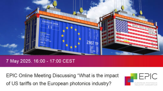 EPIC Online Meeting discussing “What is the impact of US tariffs on the European photonics industry?”