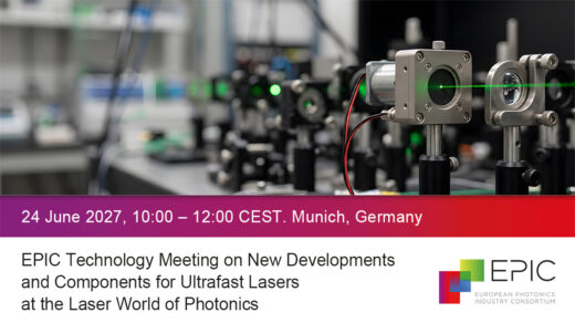 EPIC Technology Meeting on New Developments and Components for Ultrafast Lasers at the Laser World of Photonics